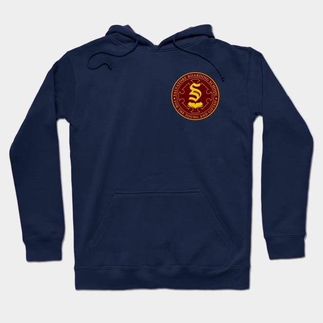 Salvatore Boarding School Crest Hoodie by BadCatDesigns